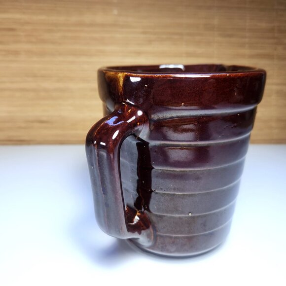 Monmouth Pottery Pitcher Jug Vintage 1940s Brown Stoneware Milk, Juice, Water - Picture 7 of 9